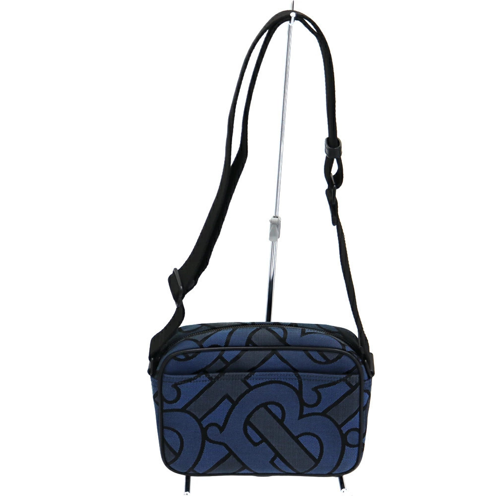 Burberry TB Monogram Paddy Bag Shoulder Blue Black - Picture 2 of 6
